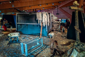 A trapper's hut at the Svalbard Museum