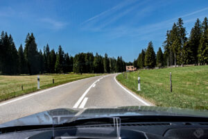 on the road