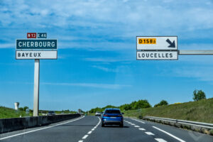 on the road towards Bayeux