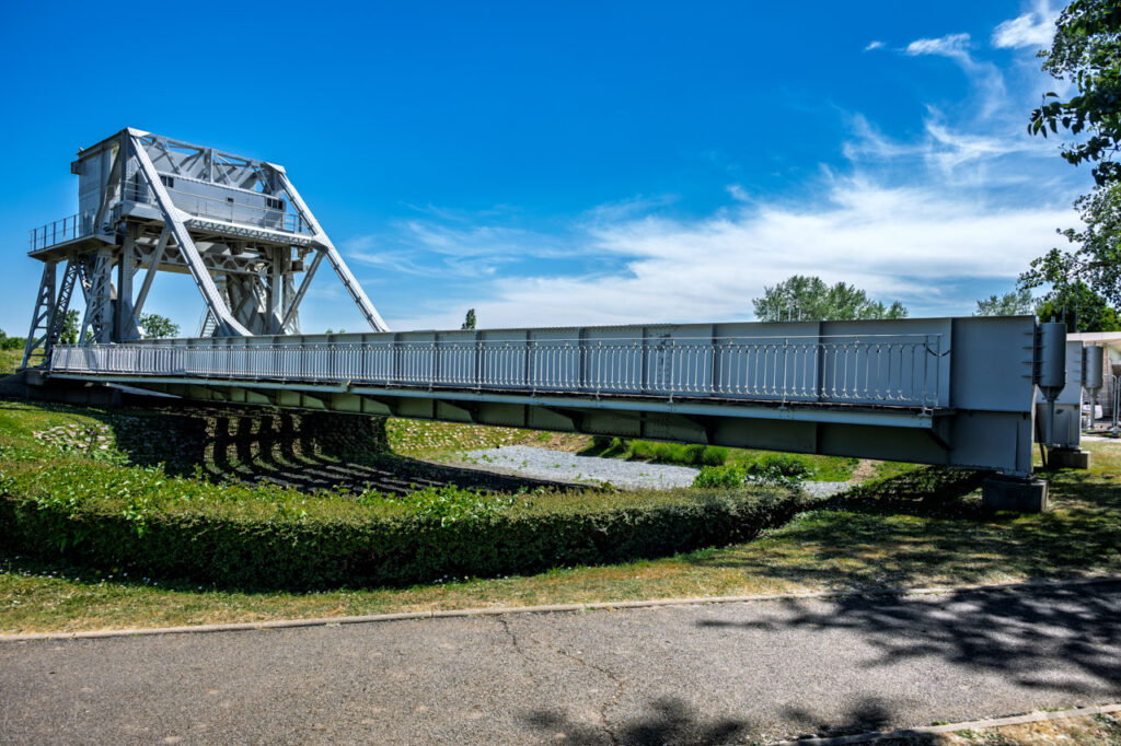 The original Pegasus Bridge from 1944