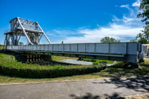 The original Pegasus Bridge from 1944