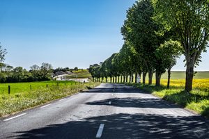 on the road