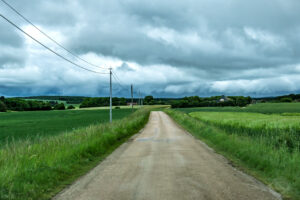 on the road